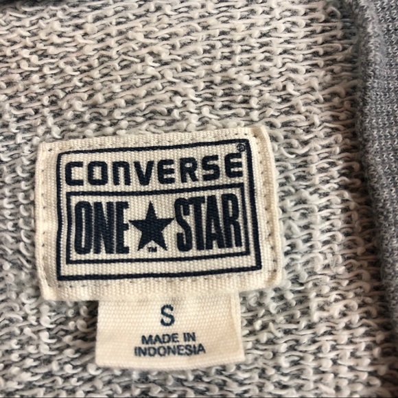 Converse Short Sleeve Open Cocoon Cardigan Gray - Picture 4 of 7